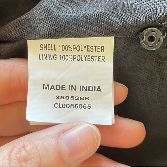 Eshakti Ruched Polka Dot Print Crepe Belted Dress Sz XL - Picture 9 of 13